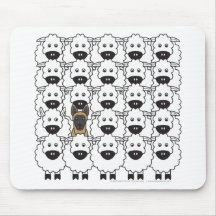 Belgian Malinois in the Sheep Mouse Mat