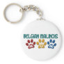 BELGIAN MALINOIS MOM Paw Print Keychain