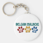 BELGIAN MALINOIS MOM Paw Print Keychain