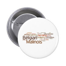 Belgian Malinois Pinback Buttons