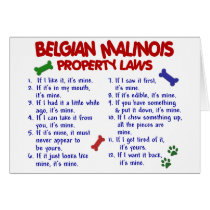 BELGIAN MALINOIS PL2 CARD