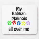 Belgian Malinois Walks Design Mouse Pads