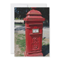 Belgian red letter box invitation