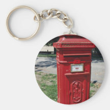 Belgian red letter box key chain