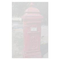 Belgian red letter box custom stationery