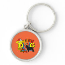 Belgian Sheepdog Agility keychains