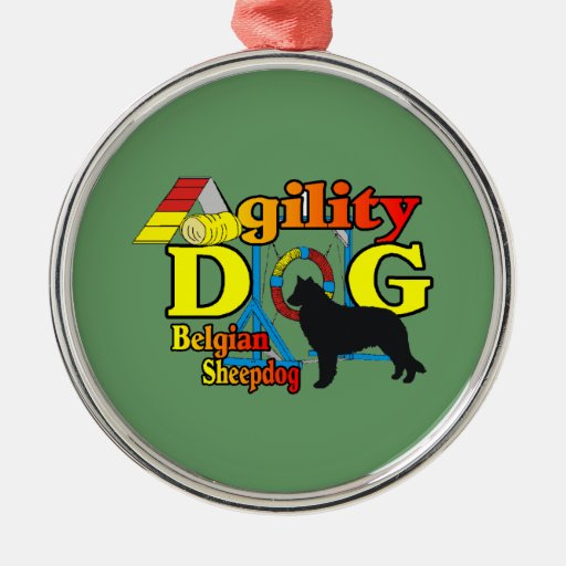 Belgian Sheepdog Agility Ornaments