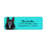 Belgian Sheepdog Face Carribean labels