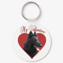 Belgian Sheepdog My Valentine - Keychain by GreyWolfCreation Belgian Sheepdog My Valentine - Keychain