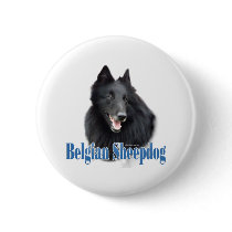 Belgian Sheepdog Name - Button by GreyWolfCreation Belgian Sheepdog Name - Button