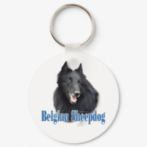Belgian Sheepdog Name Keychain by GreyWolfCreation Belgian Sheepdog Name Keychain