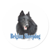 Belgian Sheepdog Name - Sticker by GreyWolfCreation Belgian Sheepdog Name - Sticker