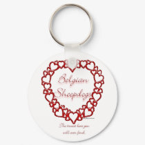 Belgian Sheepdog True Love - Keychain by GreyWolfCreation Belgian Sheepdog True Love - Keychain