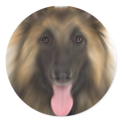 Belgian Sheperd Tervueren Stickers by DogShop