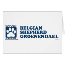 Belgian Shepherd Groenendael Blue Greeting Cards