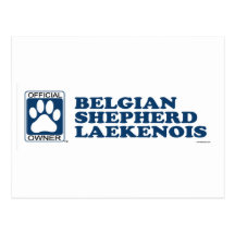 Belgian Shepherd Laekenois Blue Post Card