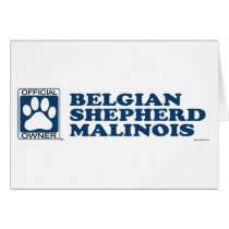 Belgian Shepherd Malinois Blue Greeting Card