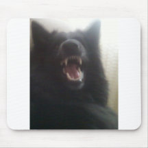 Belgian Shepherd's Teeth aka "The Black Wolf" Mousepad