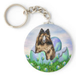 Belgian Tervuren Easter Keychain