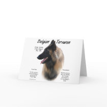Belgian Tervuren History Design Greeting Card