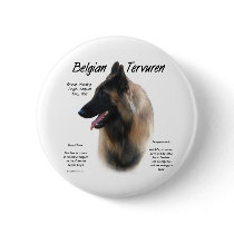 Belgian Tervuren Meet the Breed - Button by GreyWolfCreation Belgian Tervuren Meet the Breed - Button