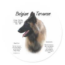 Belgian Tervuren Meet the Breed - Sticker by GreyWolfCreation Belgian Tervuren Meet the Breed - Sticker