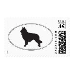 Belgian Tervuren Silhouette Postage Stamps