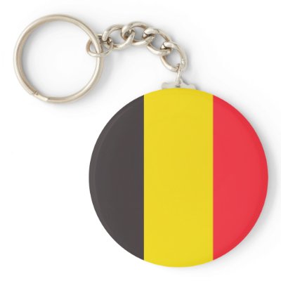Belgian three colour of Belgium key-ring Keychain by debelgiewebshop