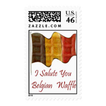 Belgian Waffle Postage Stamp