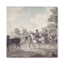 Belgian Wagon conveying Wounded from the Field Magnet