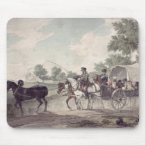 Belgian Wagon conveying Wounded from the Field Mousepads