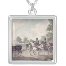 Belgian Wagon conveying Wounded from the Field Custom Necklace