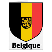 Belgique Crest / Belgium Flag Cards
