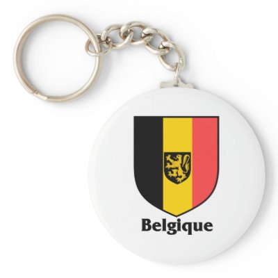 Belgique Crest / Belgium Flag Key Chain by flags_country