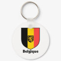 Belgique Crest / Belgium Flag keychains