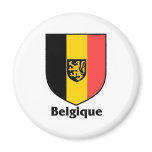 Belgique Crest / Belgium Flag Refrigerator Magnets