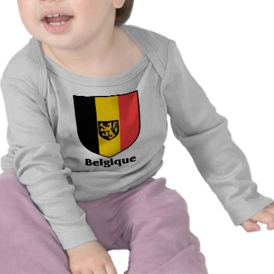 Belgique Crest / Belgium Flag Tshirts by flags_country