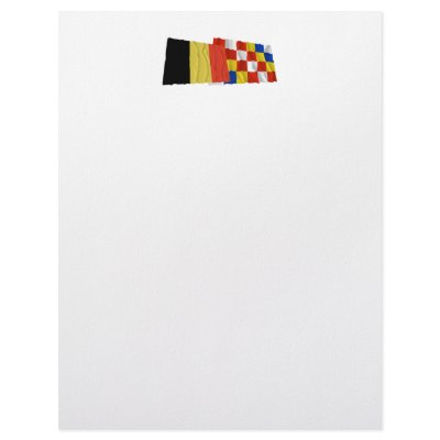 Belgium and Antwerp Waving Flags Customized Letterhead by Vexillophile
