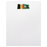 Belgium and East Flanders Waving Flags Customized Letterhead