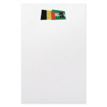 Belgium and East Flanders Waving Flags Personalized Stationery