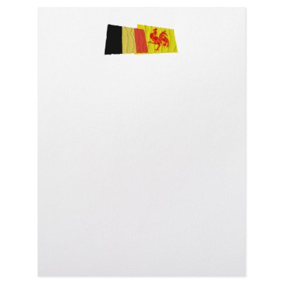 Belgium and Walloon Region Waving Flags Customized Letterhead by Vexillophile