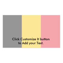 Belgium At The Royal Palaces, Belgium Business Cards