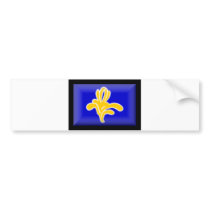 Belgium-Brussels Flag Bumper Sticker