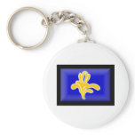 Belgium-Brussels Flag Keychain