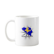 Belgium Brussels Flag Map 2.0 Coffee Mug