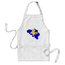 Belgium Brussels flag map aprons