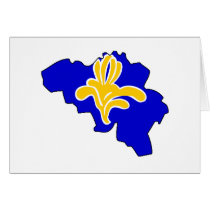 Belgium Brussels flag map cards by FlagStore Belgium Brussels flag map cards