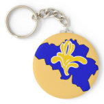 Belgium Brussels flag map Key Chain