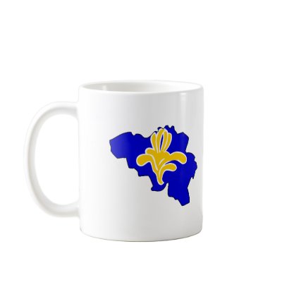 Belgium Brussels flag map Coffee Mugs by FlagStore