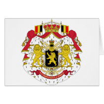 Belgium coat of arms cards